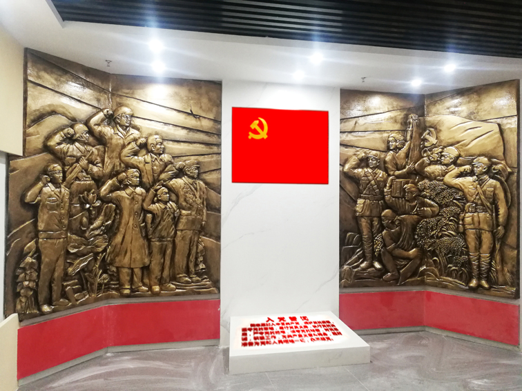某单位党建室浮雕 冯跃辉作品